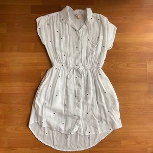 Mini white star dress